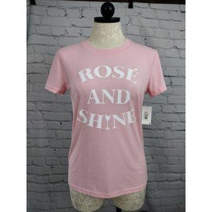 *NWT* Sweet Treats "Rose and Shine" Womens Short Sleeve Shirt Size S/M